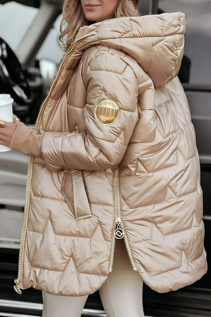 Aurelle Nolwen warm mid-length coat for women