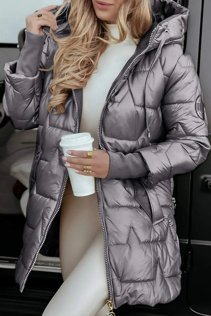Aurelle Nolwen warm mid-length coat for women
