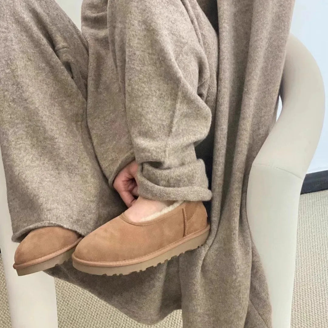 Elegant cosy winter loafers for women | Norelle -4