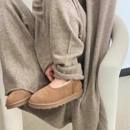 Elegant cosy winter loafers for women | Norelle -4
