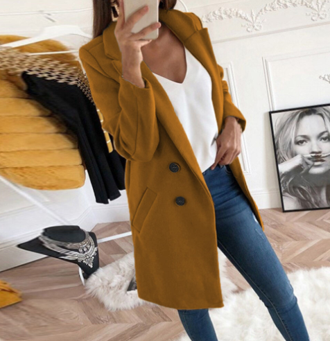Warm lavish coat for women | Ariane -6