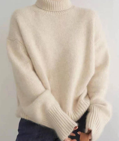 Soft knit turtleneck jumper for women | Elowen -5