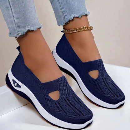 Supportive breathable slip-on walking shoes for women | Aria -4