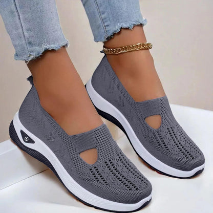 Supportive breathable slip-on walking shoes for women | Aria -8