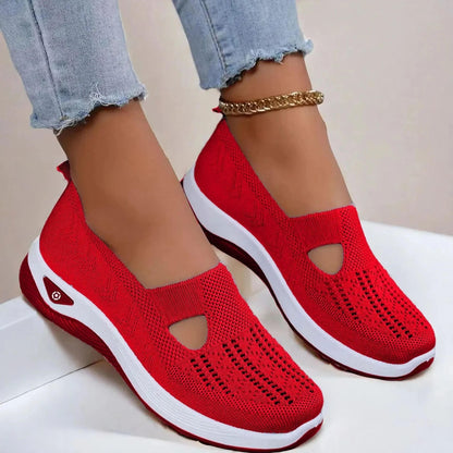 Supportive breathable slip-on walking shoes for women | Aria -5