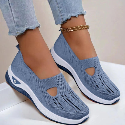 Supportive breathable slip-on walking shoes for women | Aria -10