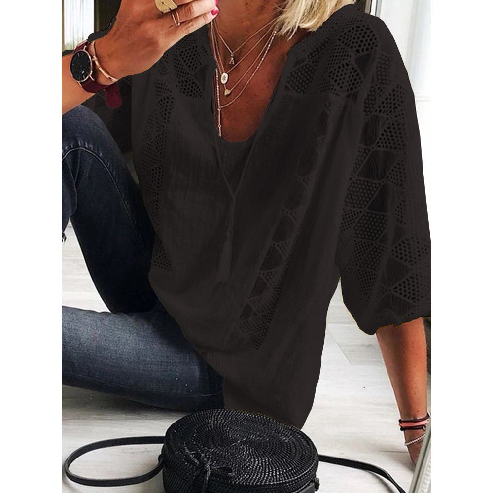 Boho chic crochet blouse for women | Calla -3