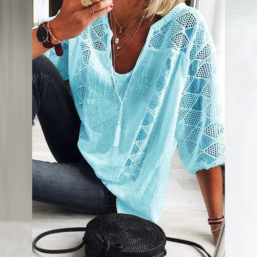 Boho chic crochet blouse for women | Calla -2
