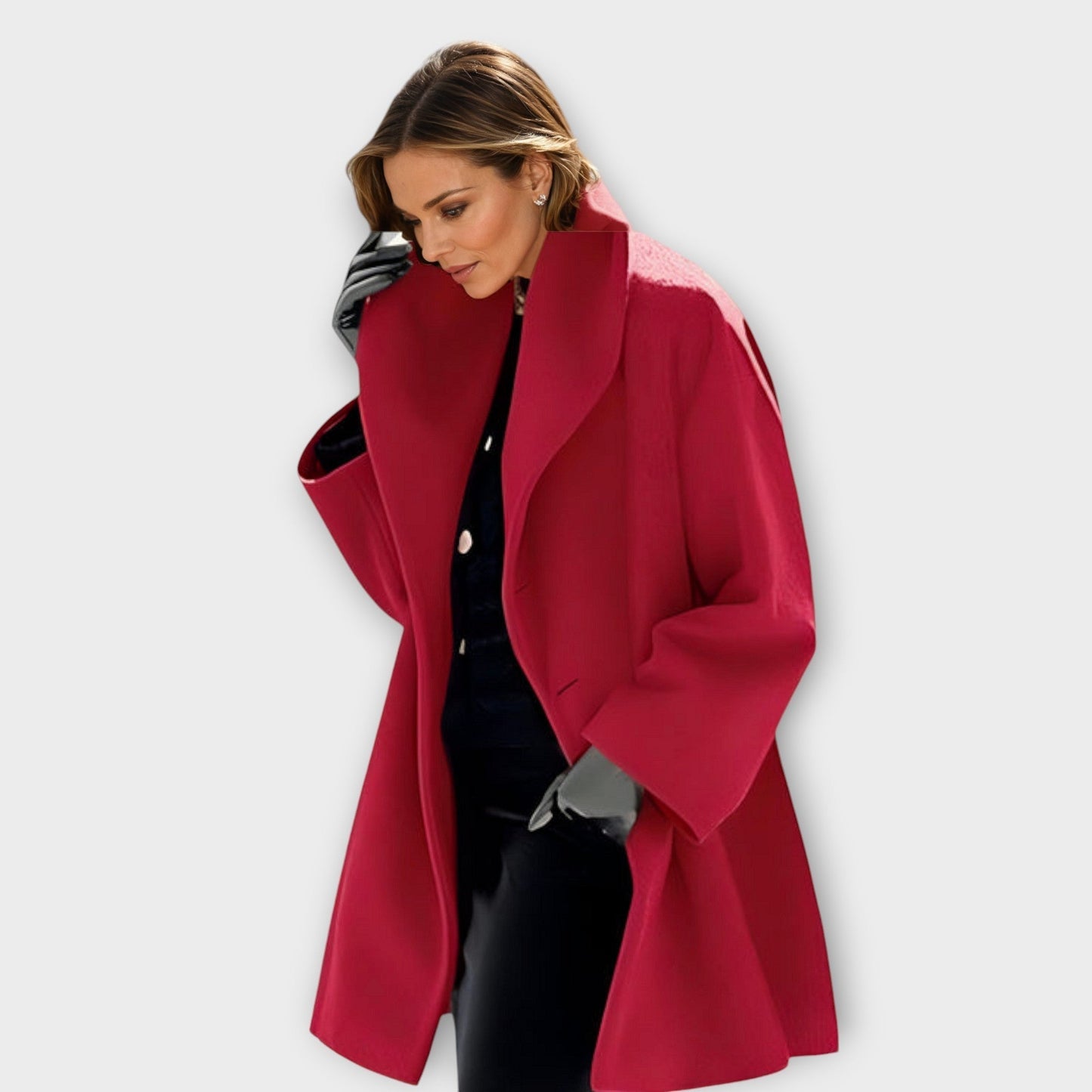 Timeless wool coat for women | Avery -2