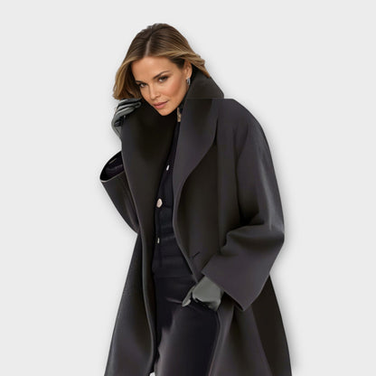 Timeless wool coat for women | Avery -3