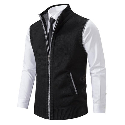 Elegant knitted Italian-style vest gilet for men | Kevin -5