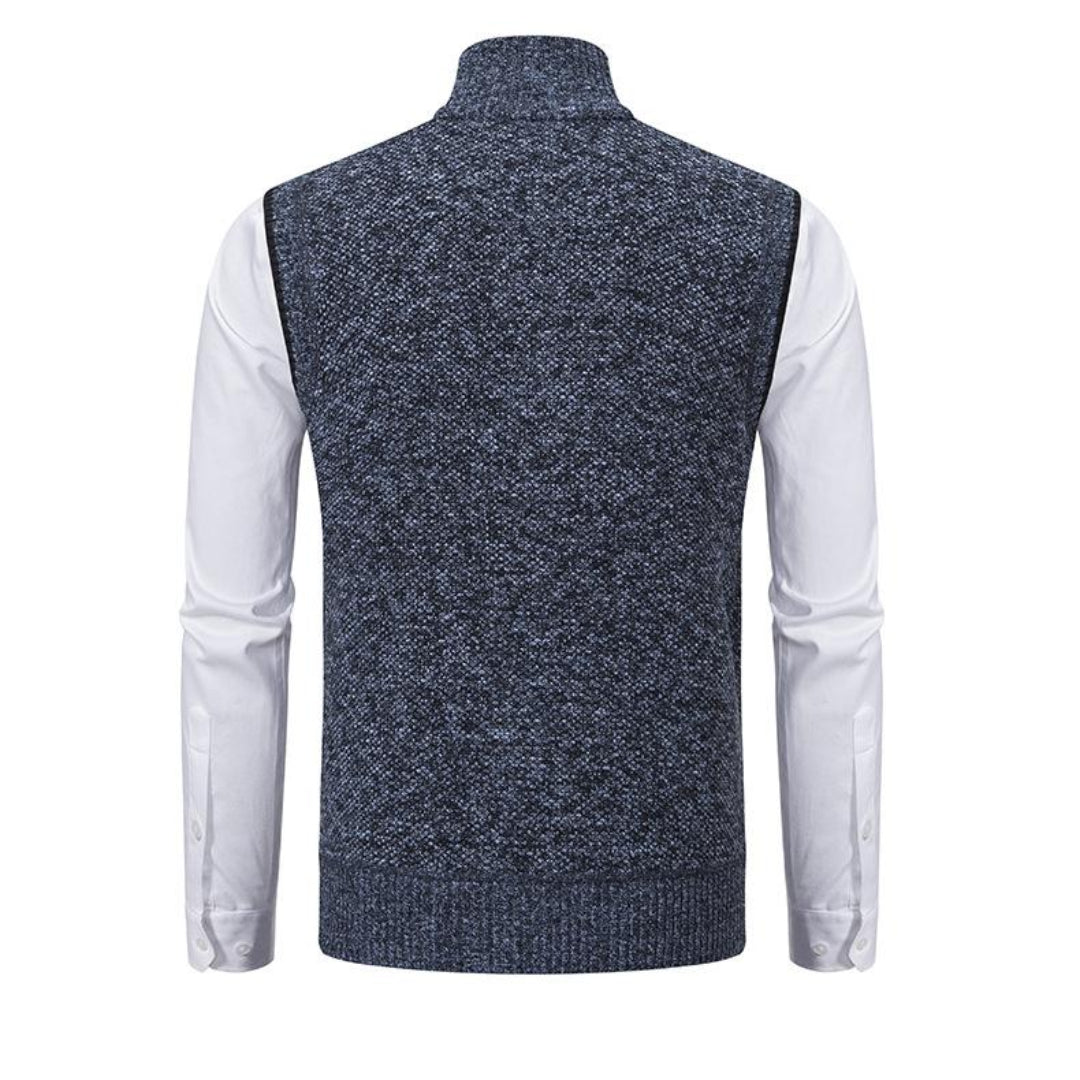 Elegant knitted Italian-style vest gilet for men | Kevin -3