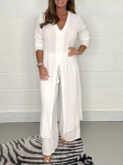 Lara casual two-piece suit dress for women -3