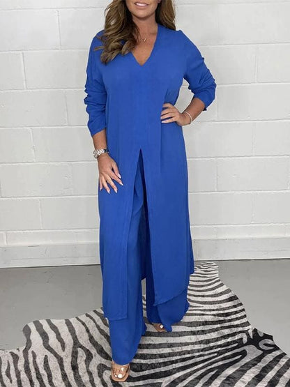 Lara casual two-piece suit dress for women -2