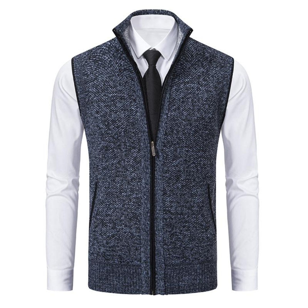 Elegant knitted Italian-style vest gilet for men | Kevin -2