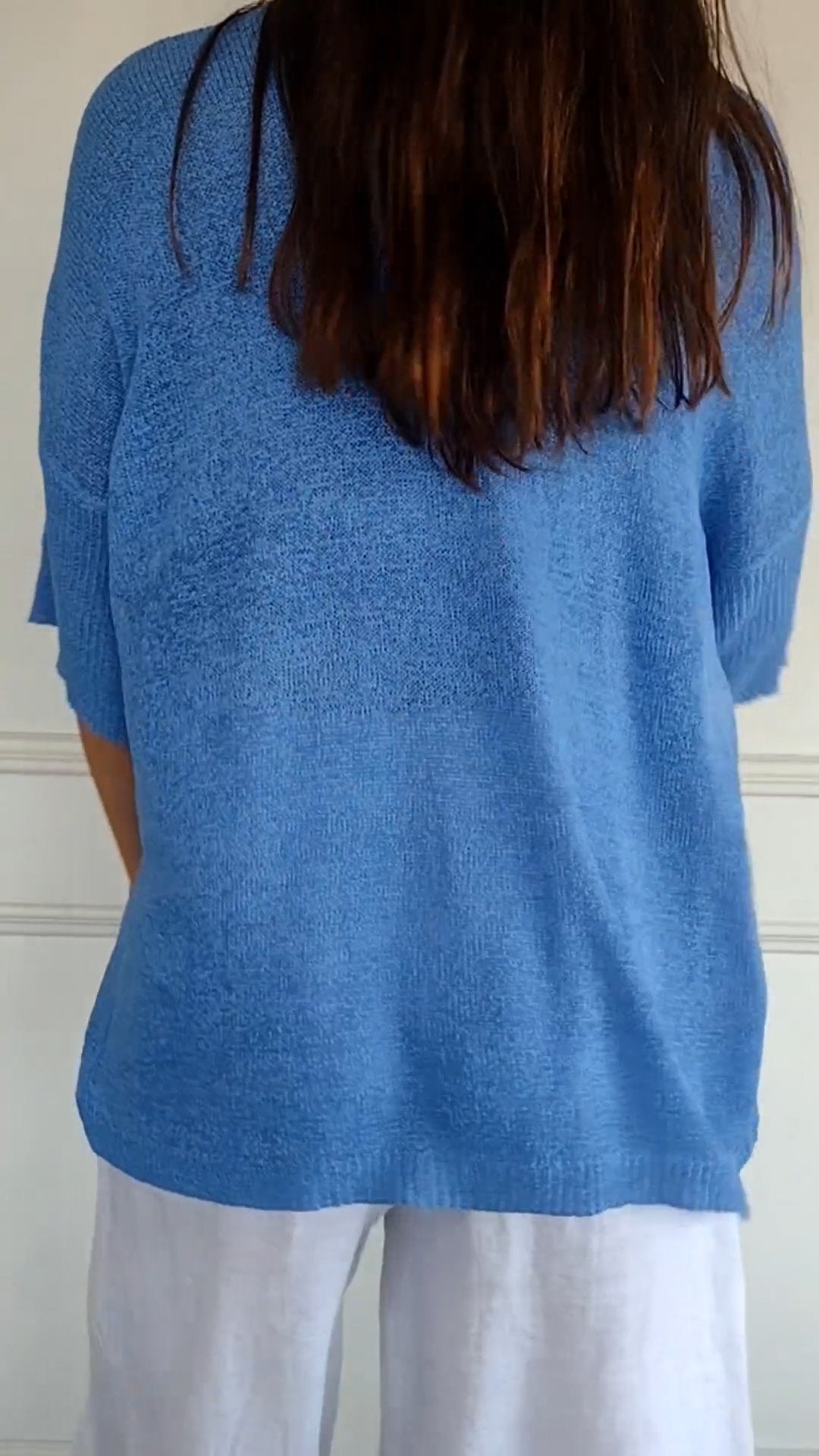 Casual V-neck relaxed everyday top for women | Lauren -6