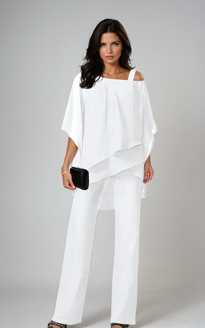 Elegant layered two-piece set for women | Sabene -1