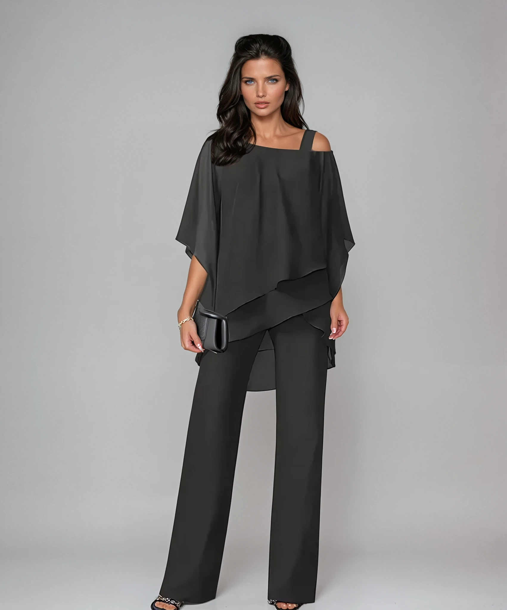 Elegant layered two-piece set for women | Sabene -2