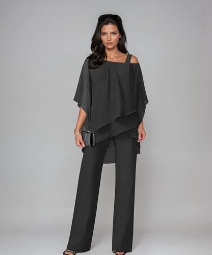 Elegant layered two-piece set for women | Sabene -2