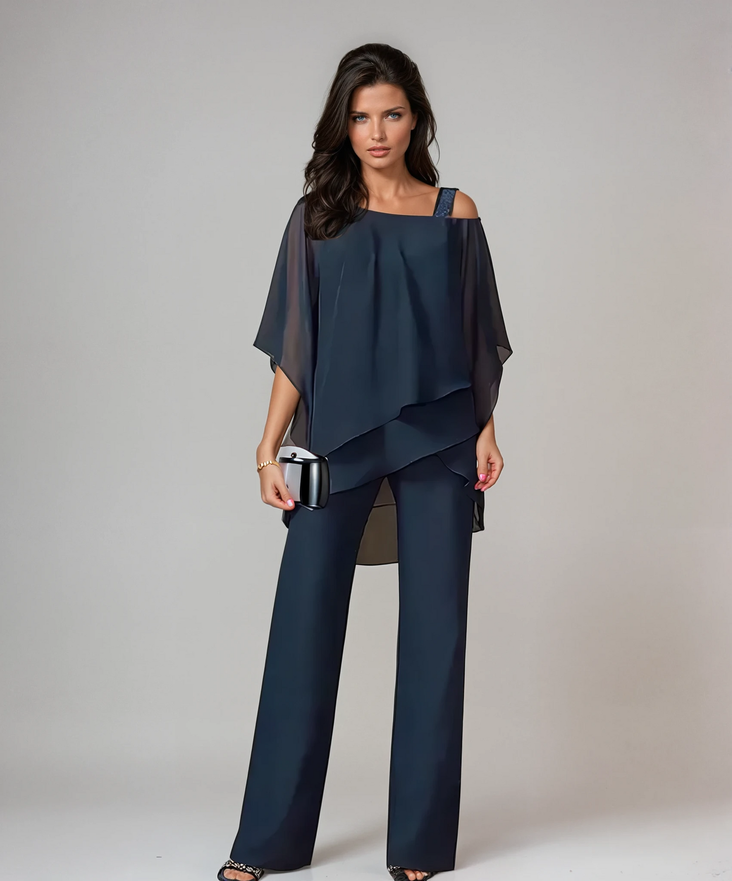 Elegant layered two-piece set for women | Sabene -4