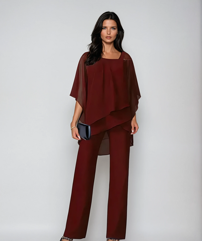 Elegant layered two-piece set for women | Sabene -5