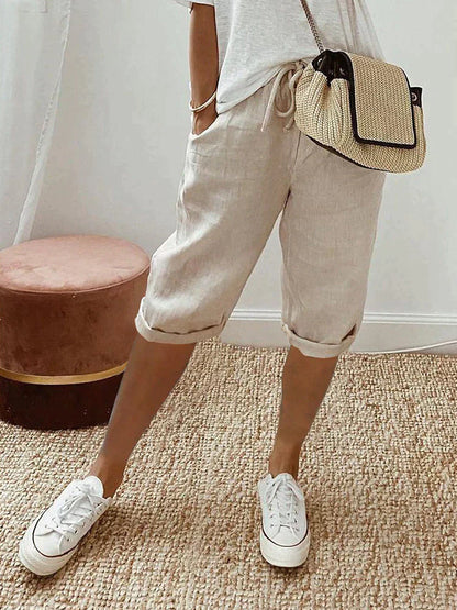 Knee length shorts for women -2
