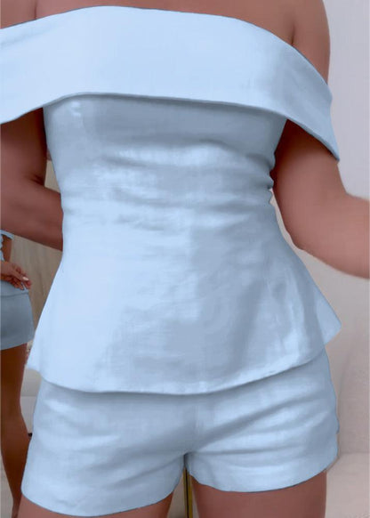 Cropped button two-piece suit for women | Marlowe -14