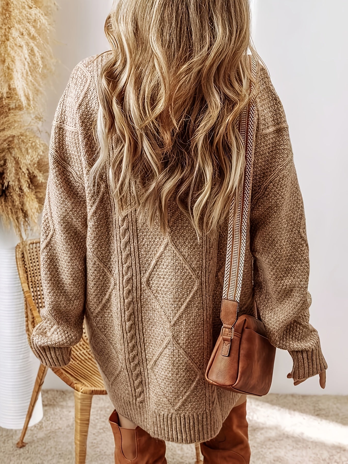 Juno cable knit jumper for women | Elara -2