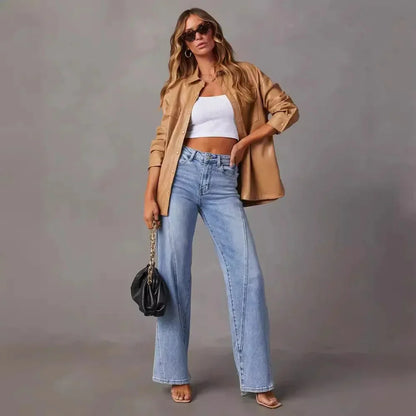 Aurelle Celine elegant flared jeans for women