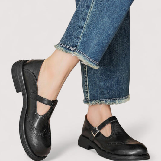 Classic orthopaedic mary jane ballet flats for women | Valerie -1