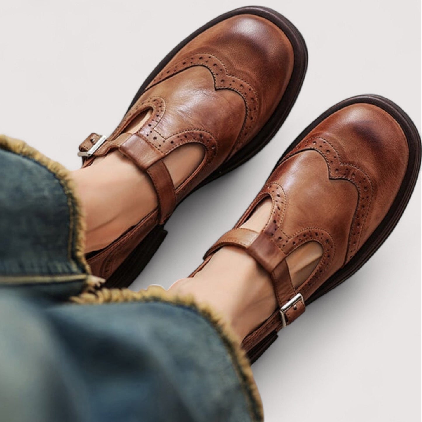 Classic orthopaedic mary jane ballet flats for women | Valerie -5