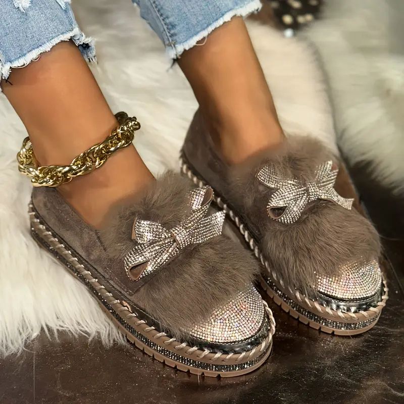 Elegant bow-detail loafers for women | Elowen -3