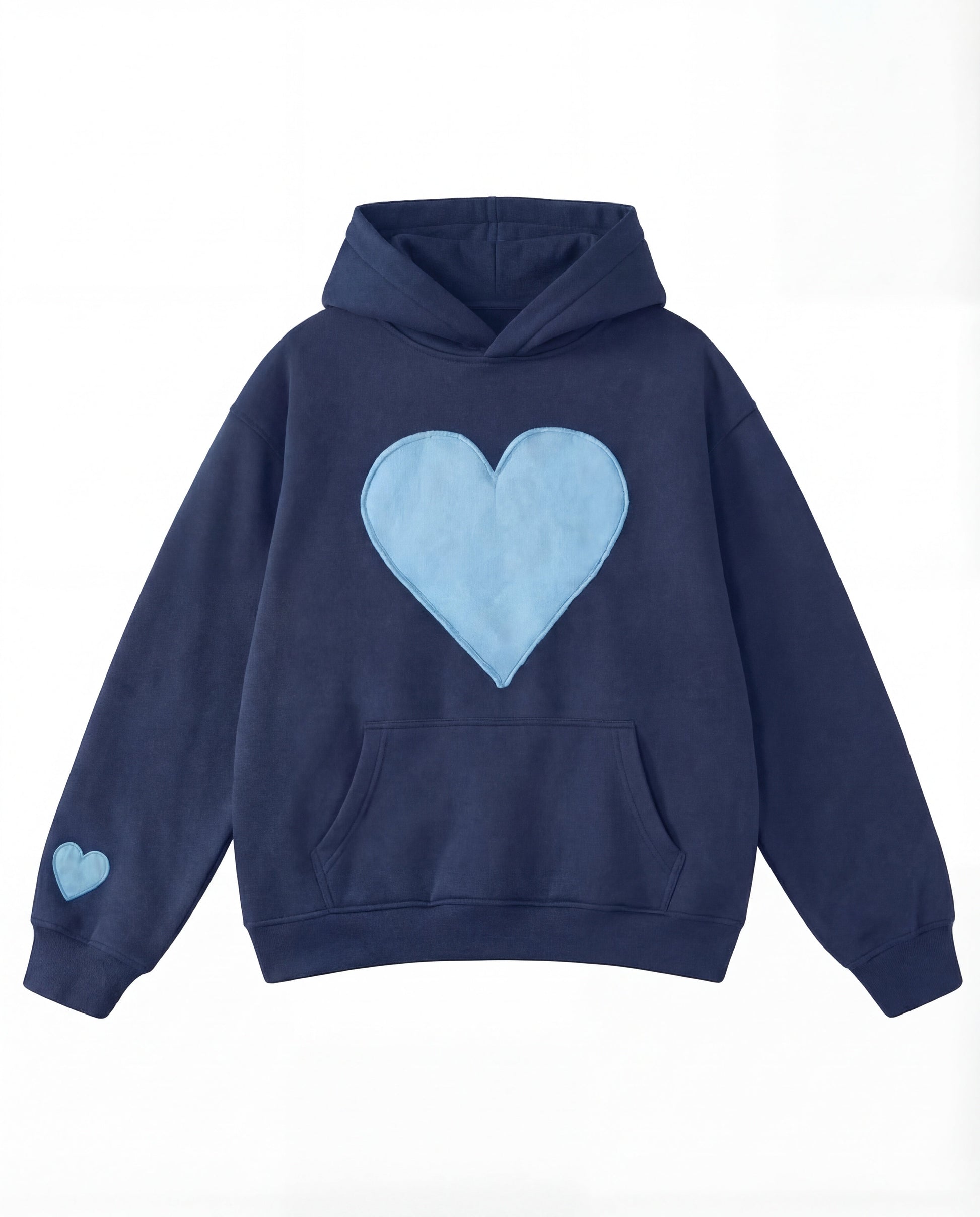 Oversized heart design cosy pullover for women | Candace -1