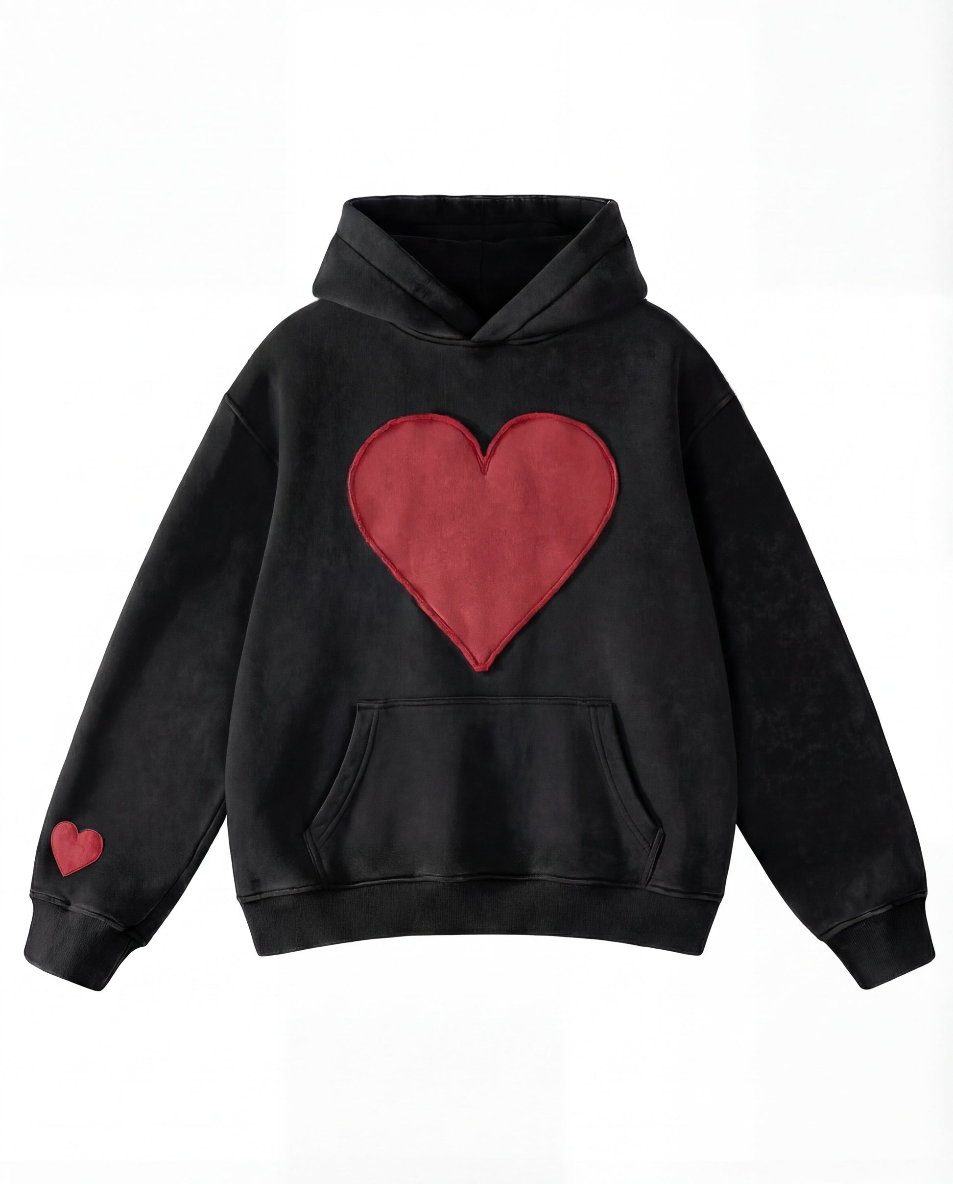 Oversized heart design cosy pullover for women | Candace -3