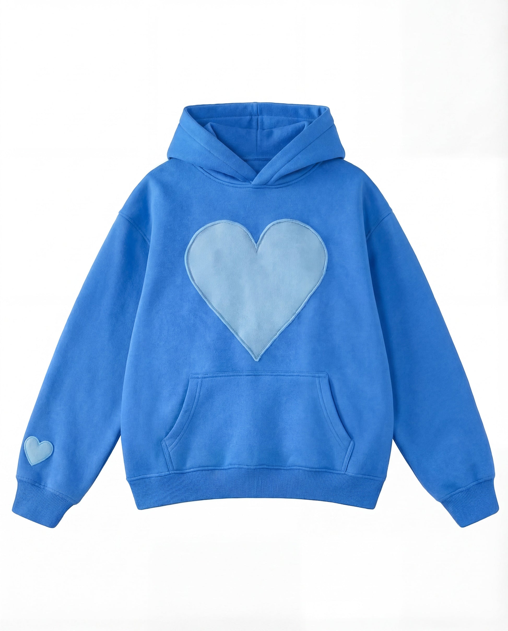 Oversized heart design cosy pullover for women | Candace -4
