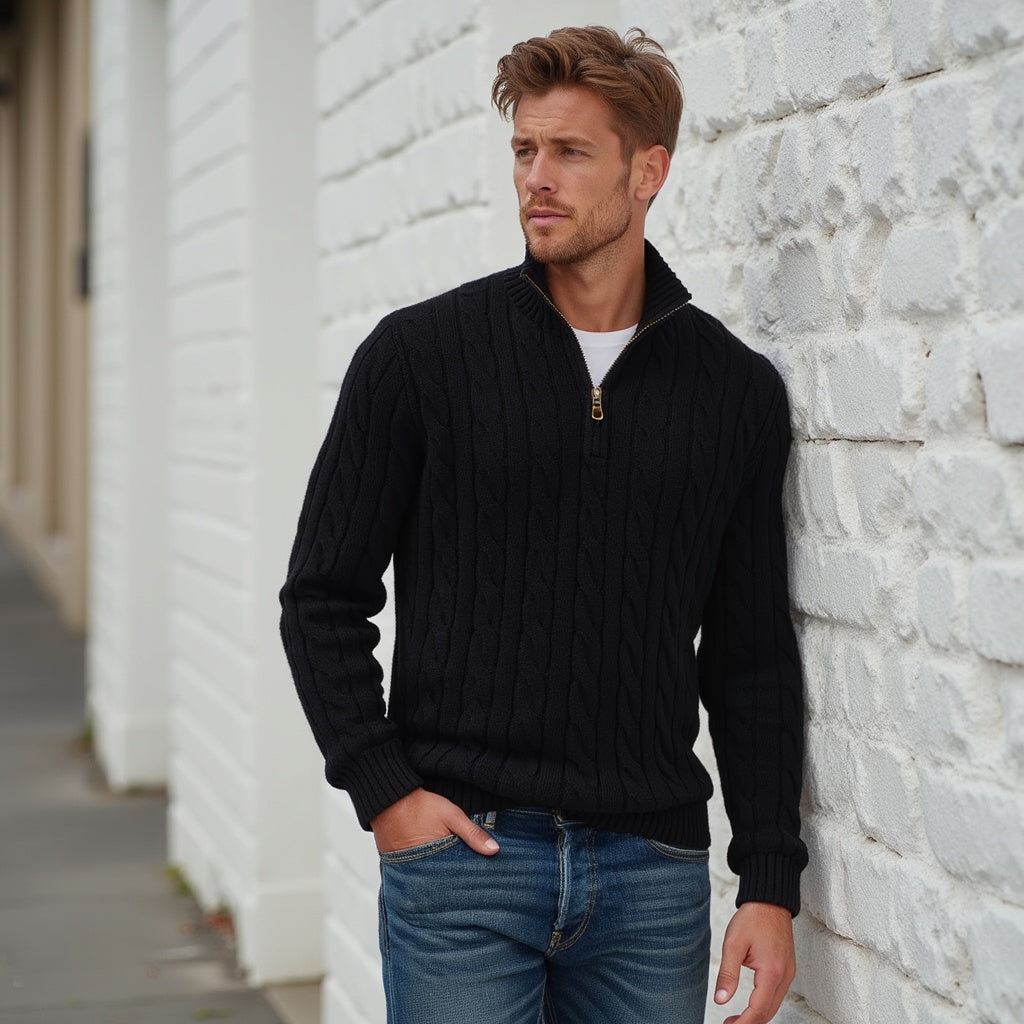 Classic knitted everyday jumper for men | Henry -2
