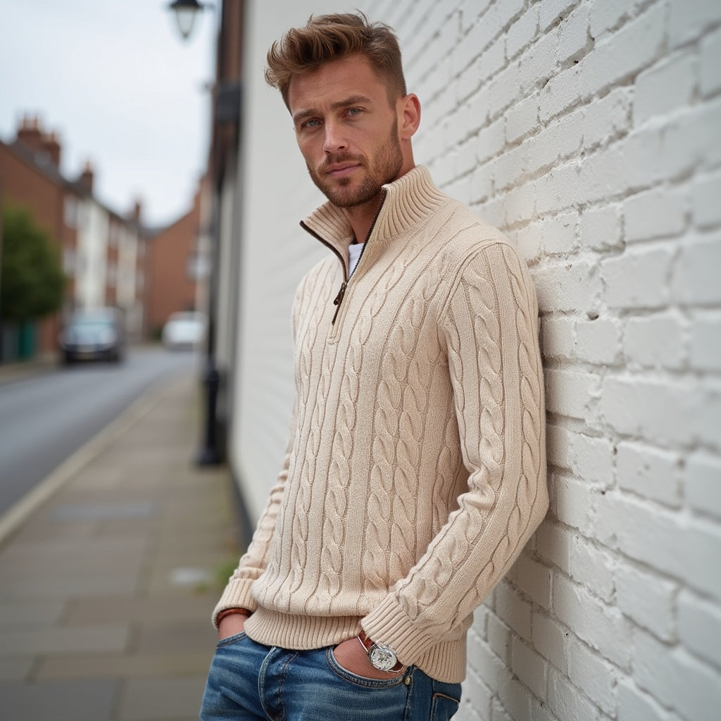Classic knitted everyday jumper for men | Henry -4
