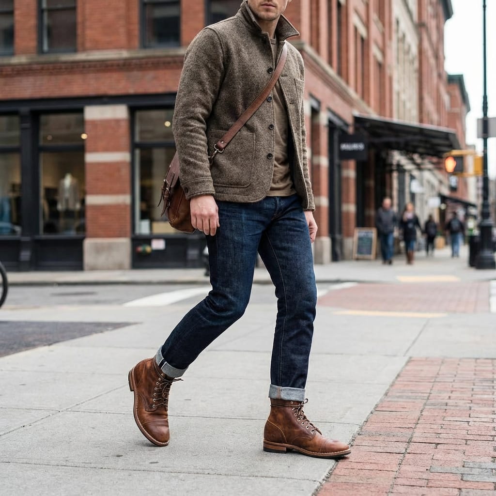 Retro ankle utility boots for men | Nolan -2