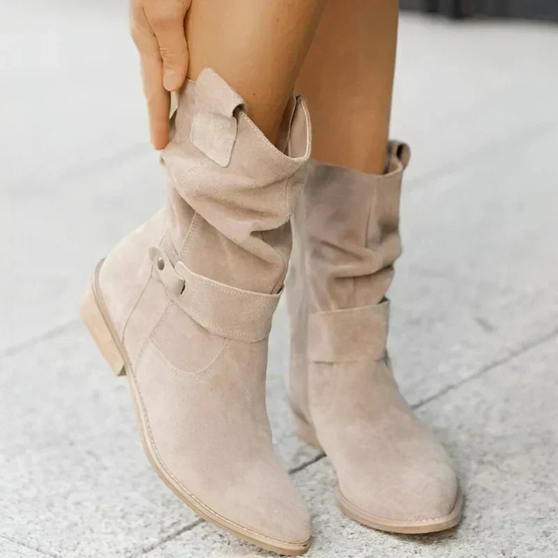 Classic orthopaedic suede ankle boots for women | Esther -3