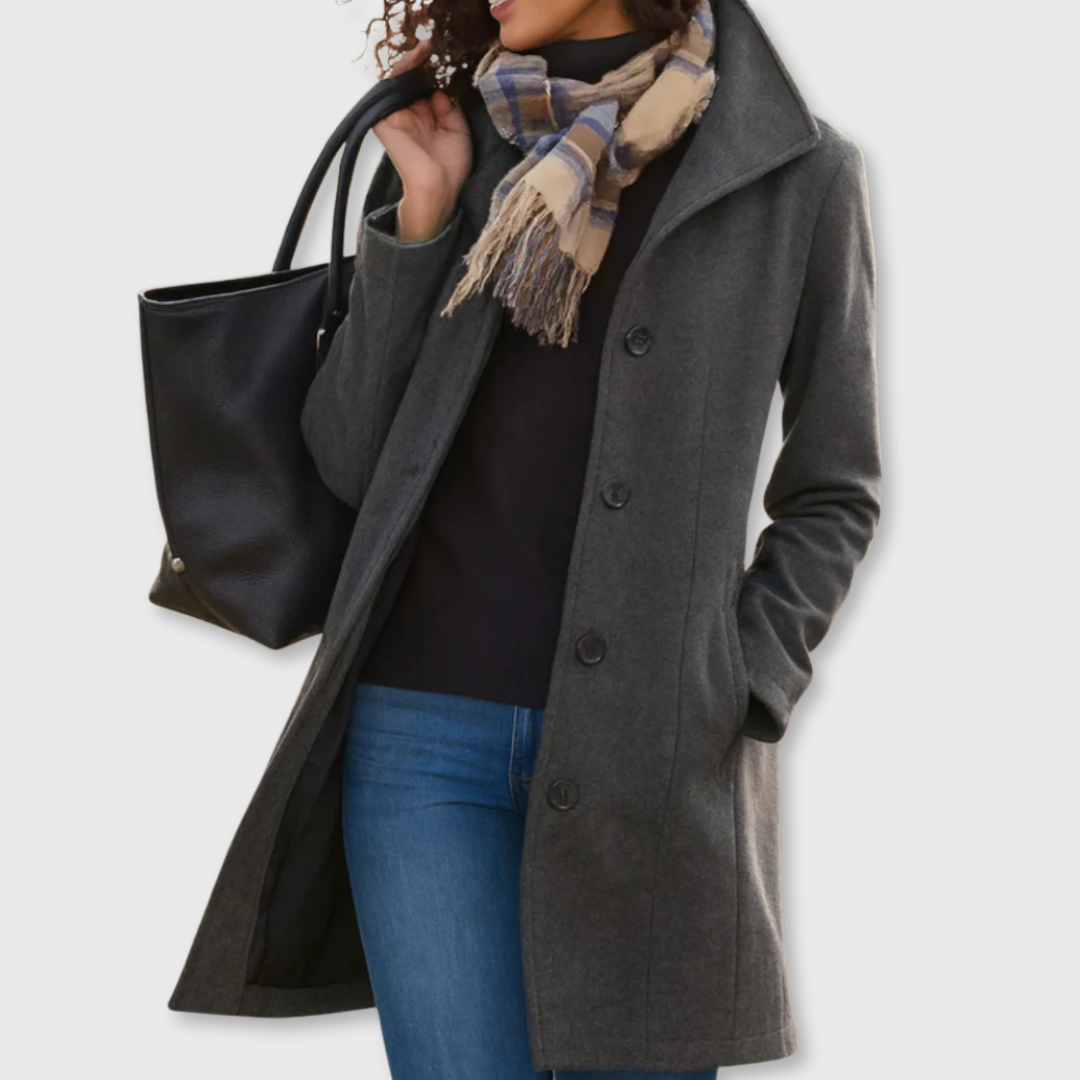 Classic elegant everyday coat for women | Lauren -3