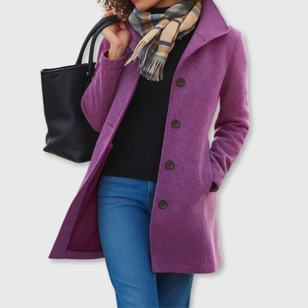 Classic elegant everyday coat for women | Lauren -5