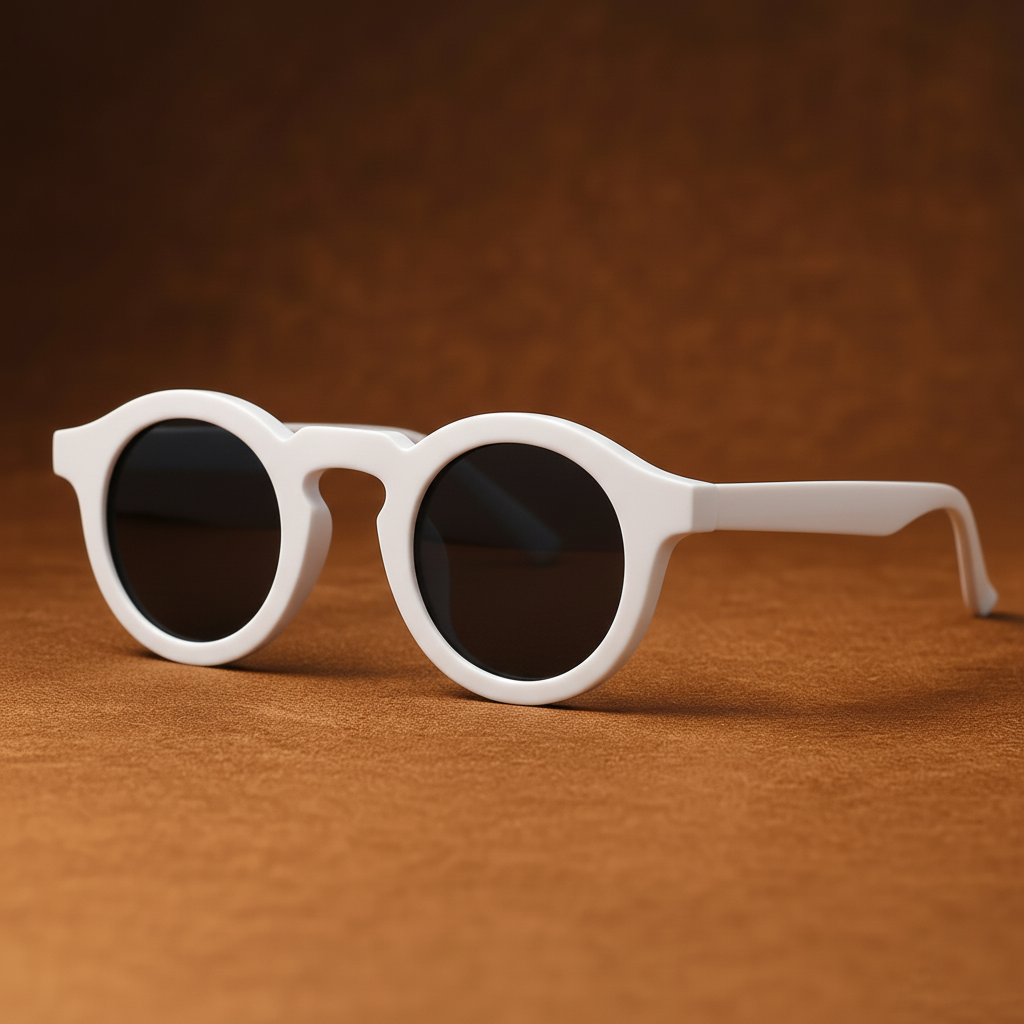 Retro circular sunglasses for women | Cobble Shades -4