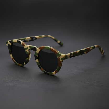 Retro circular sunglasses for women | Cobble Shades -5