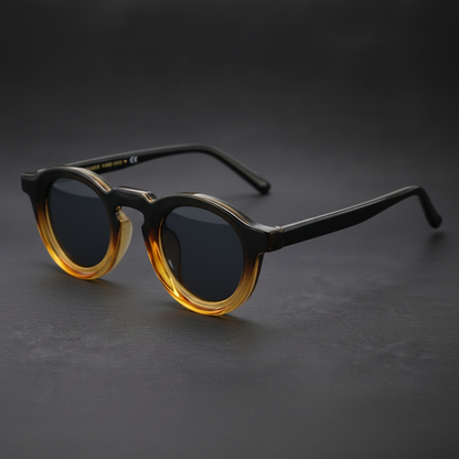Retro circular sunglasses for women | Cobble Shades -6