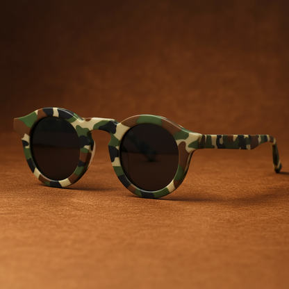 Retro circular sunglasses for women | Cobble Shades -7