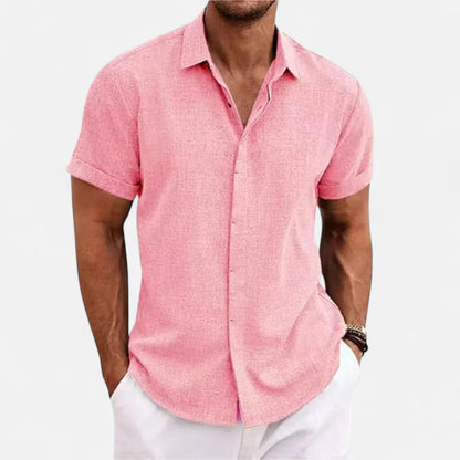 Refined coastal summer shirt for men -7