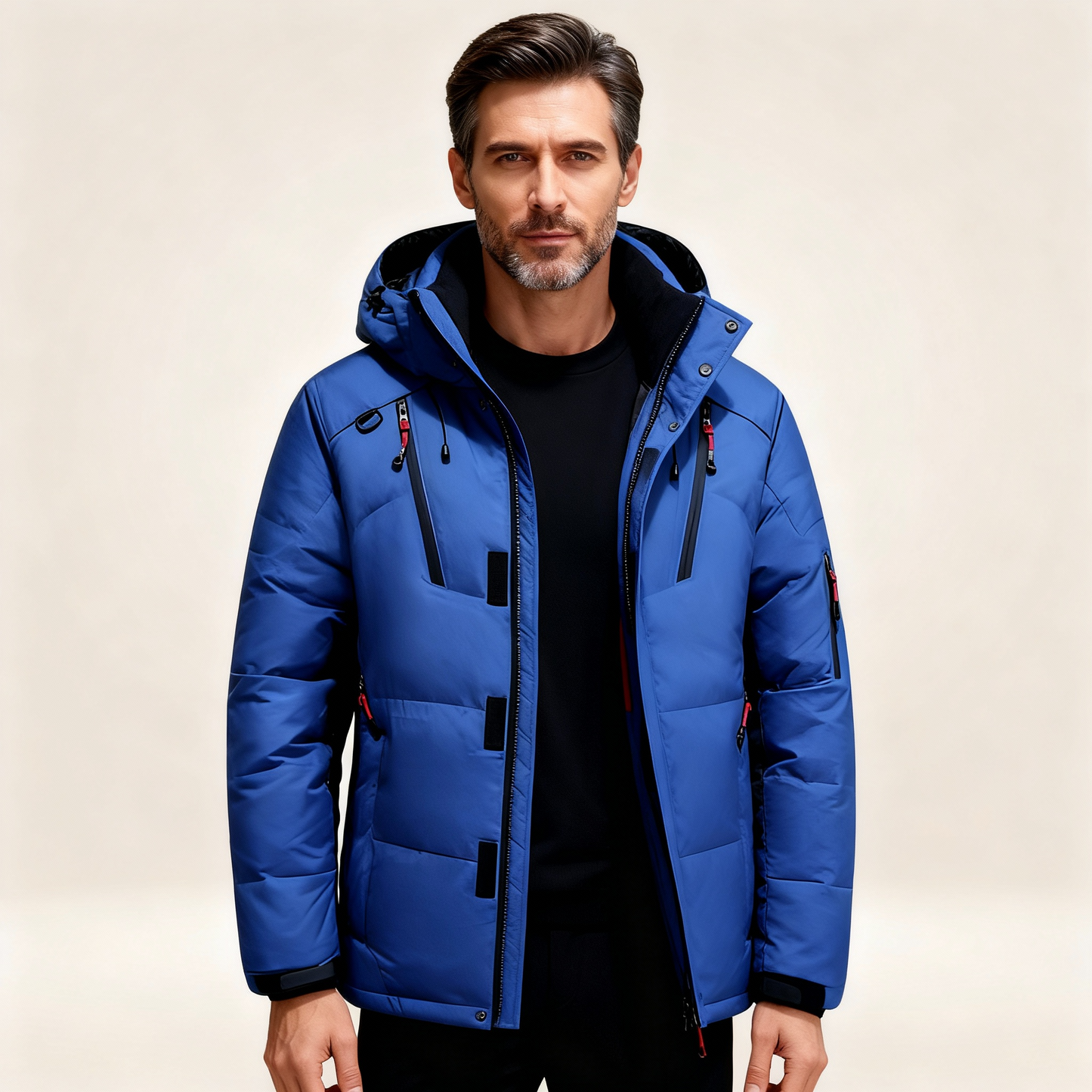 Warm thick fleece-lined winter parka for men | Nordfall -8
