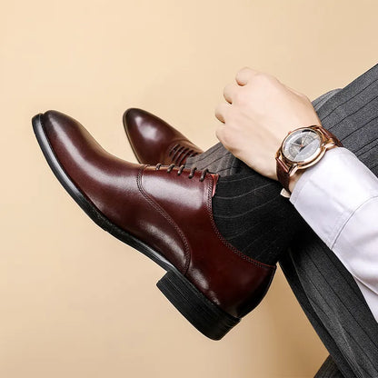 Classic orthopaedic leather oxford dress shoes for men -2
