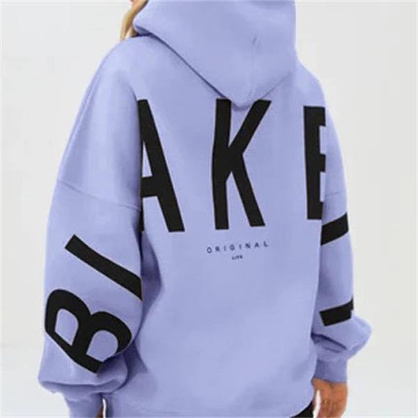 Sweat capuche oversize printed graphique jumper for women | Clotilde -6