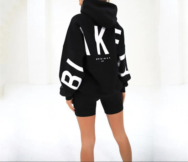 Sweat capuche oversize printed graphique jumper for women | Clotilde -5